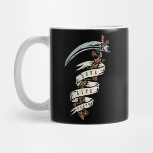 Scythe love life death Mug